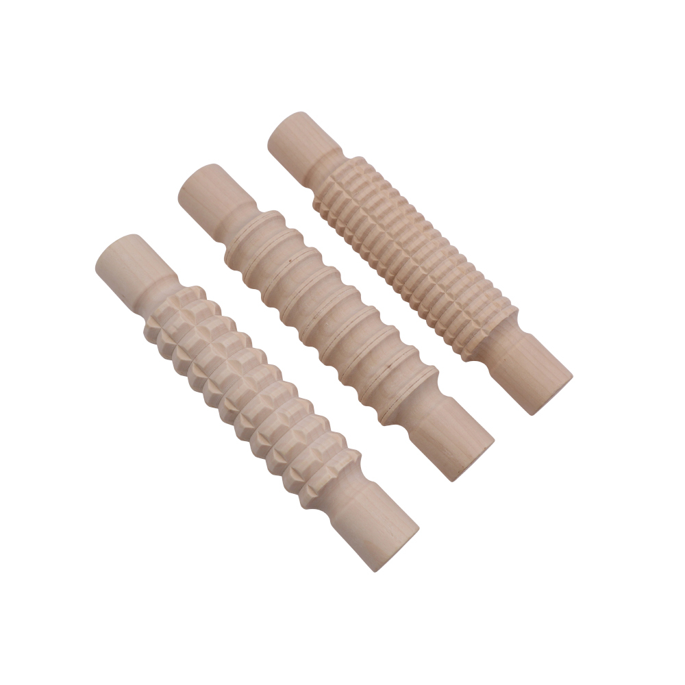 Anthony Peters - Wooden Pattern Rolling Pins - 3pcs