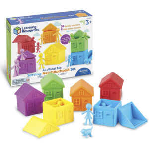 Learning Resources - All About Me Sorting Neighbourhood: Colour Matching Toy for Kids Ages 3+