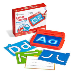 Hand2Mind - Letter Tracing Sensory Pad - Alphabet Writing Practice 17pcs