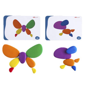 EDX Education - Rainbow Pebbles - Activity Set - 20 Activity Cards - 36pcs