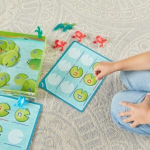 Hand2Mind - Lily Pad Letter Hop - CVC Word Building Phonics Game for Kids