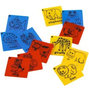EDX Education - Art Rubbing & Embossing Plates - Animals 12pcs