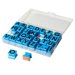 Educational Insights - Alphabet Rubber Stamps - Letter Printing Art Set for Kids