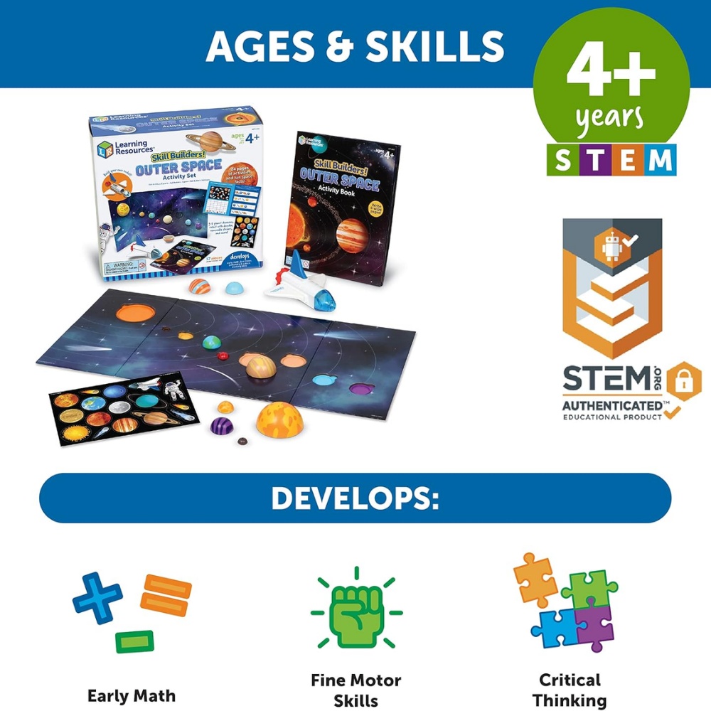 Learning Resources - Skill Builders! Outer Space Educational Science Activity Kit - Image 5