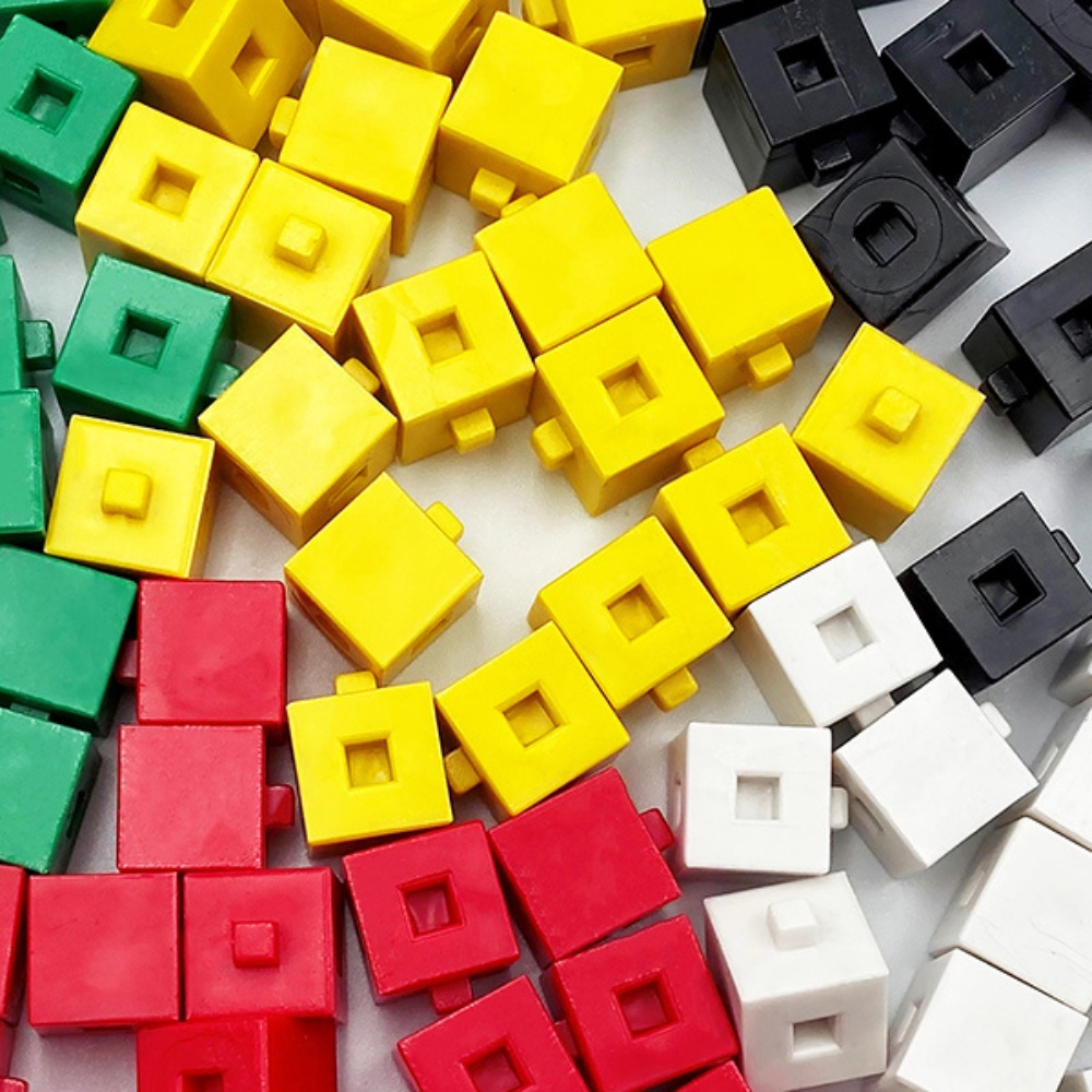 Greenbean - 1cm Interlocking Cubes 1000pcs - Maths Counting Manipulatives - Image 4