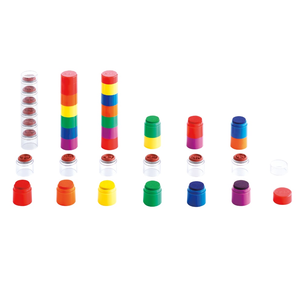 EDX Education - Emotions Stamps - Art Craft Set - 6 Colours - 48pcs - Image 4