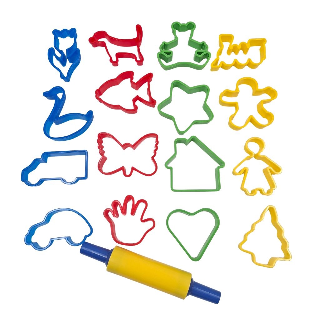 Greenbean - Large Cookie Cutter & Rolling Pin Set - 17pcs - Image 3