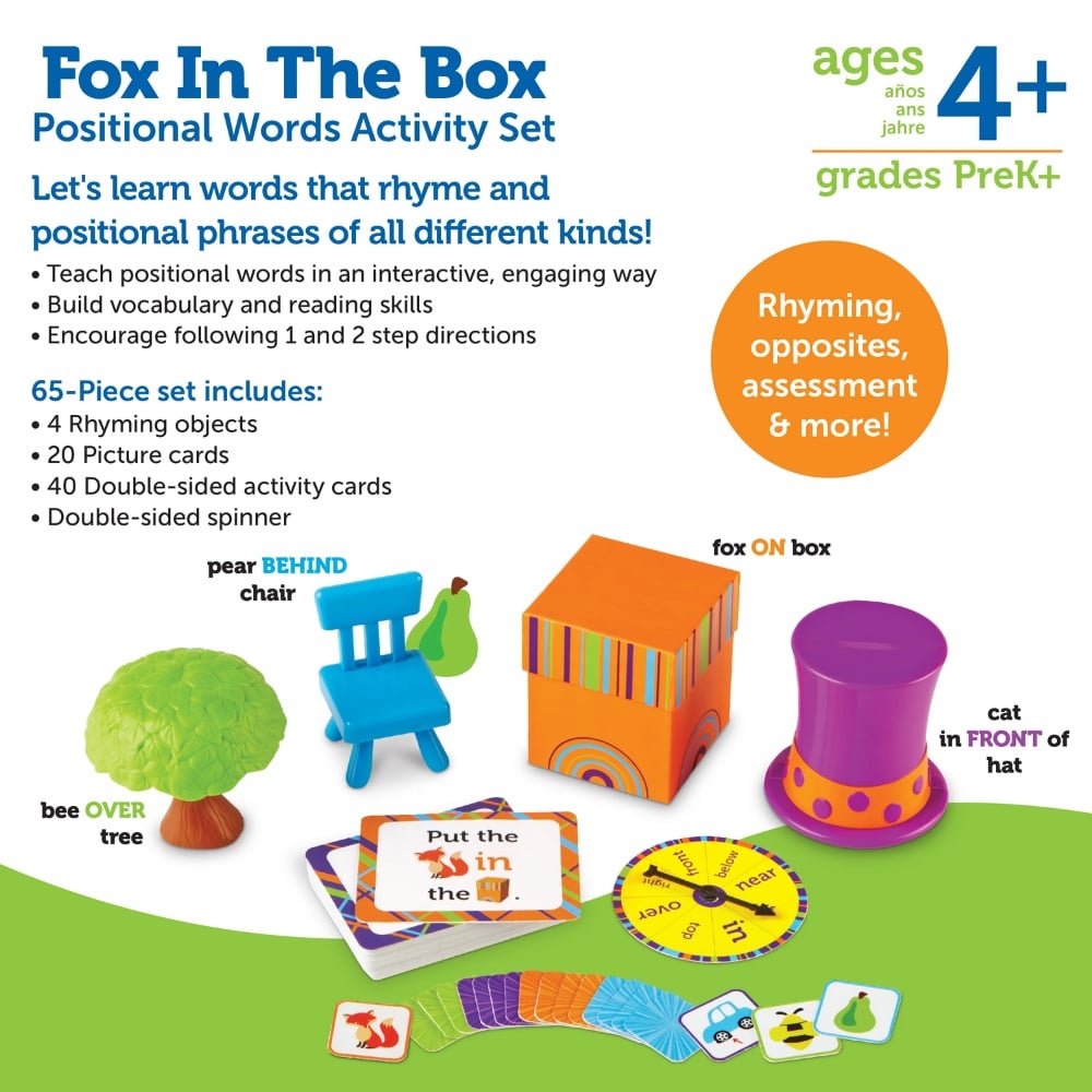 Learning Resources - Fox in the Box Positional Words Activity Set - Image 6