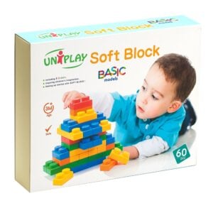 Greenbean - Jumbo Soft Blocks - Basic - 60pcs - Box -**