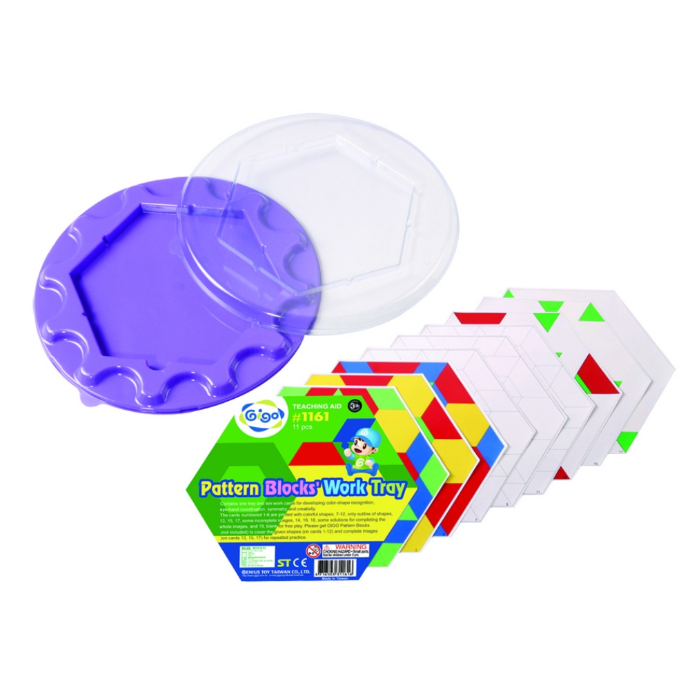 Gigo - Activity Tray Pattern Blocks Circular - Image 2