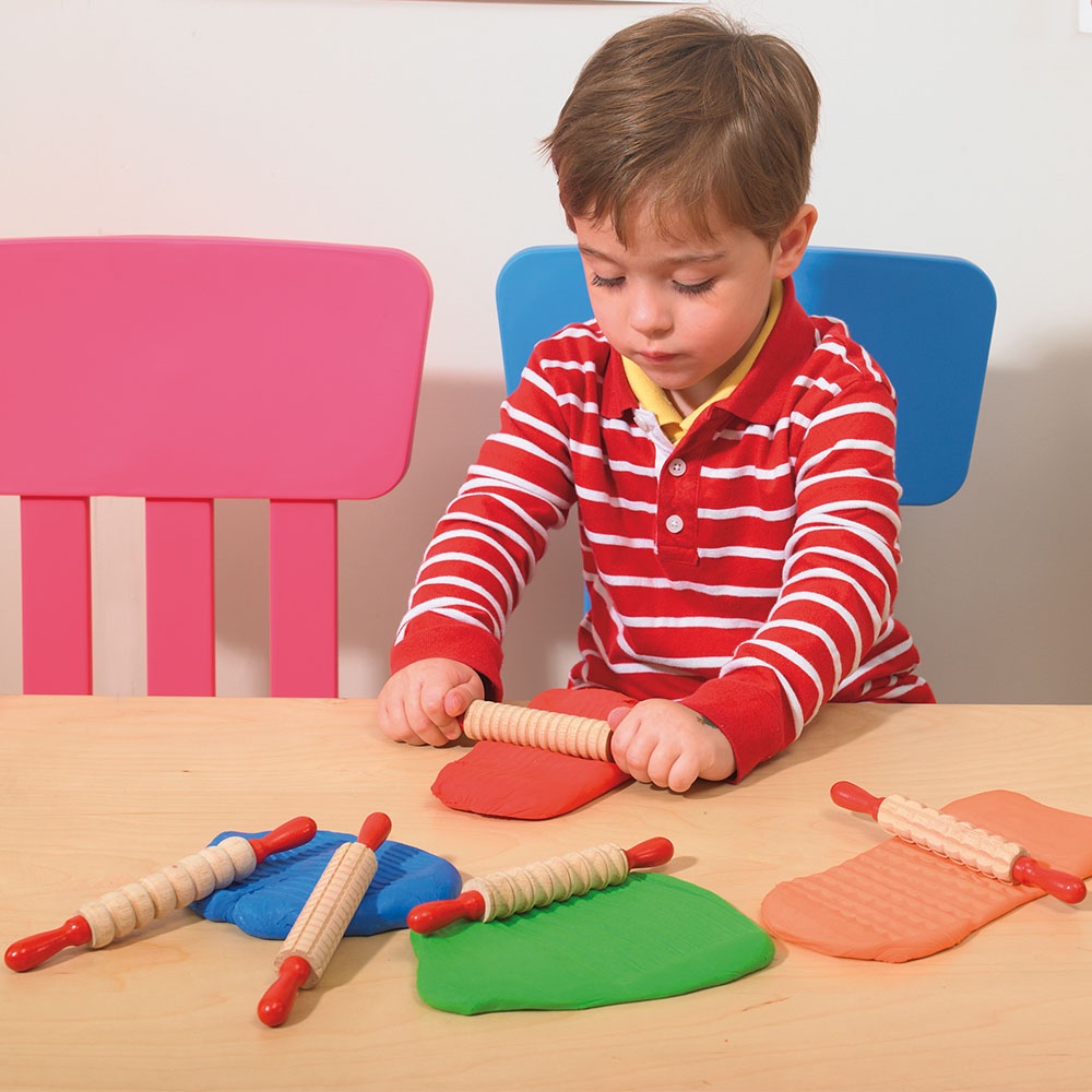 EDX Education - Rolling Pins Set Textured 6pc - Image 2
