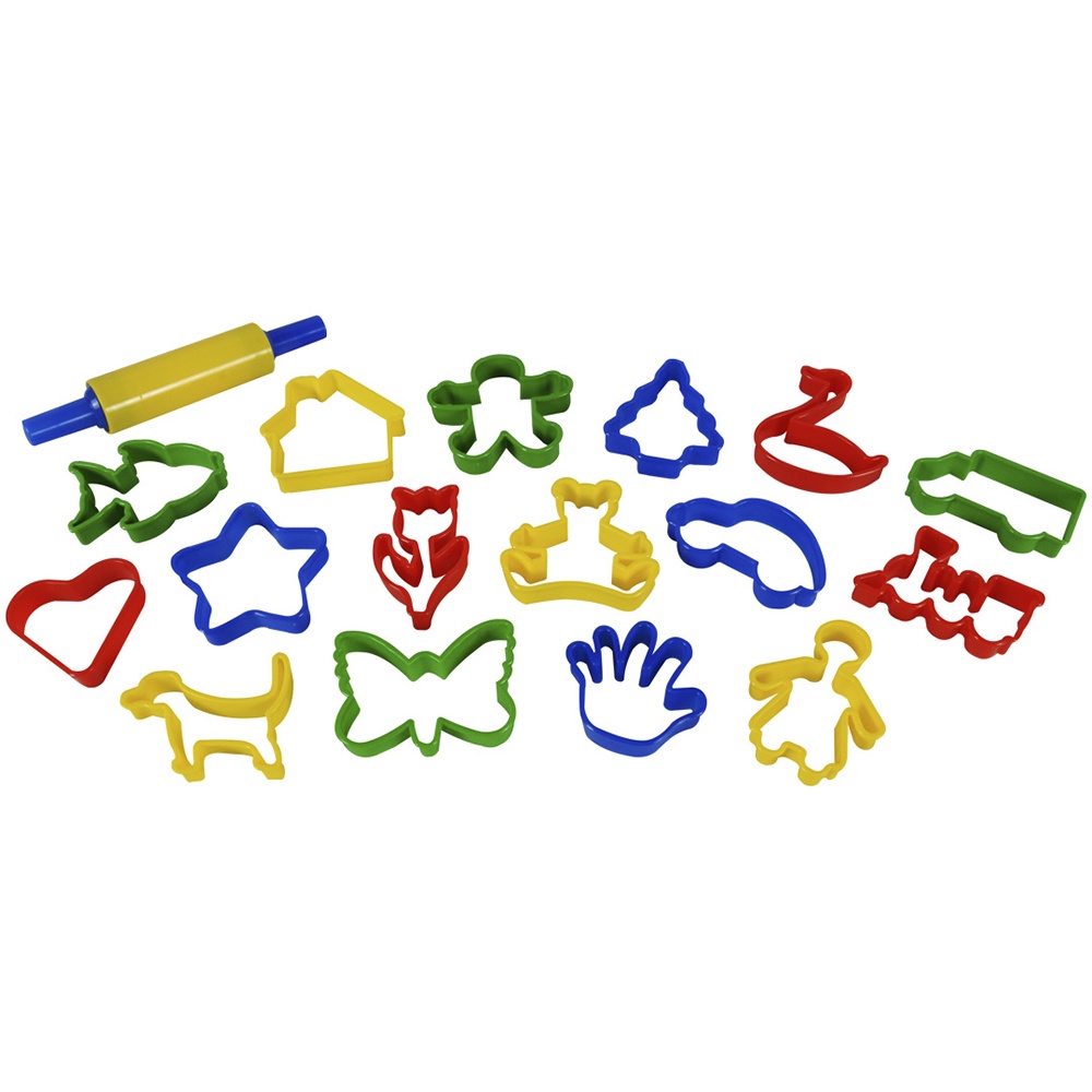 Greenbean - Large Cookie Cutter & Rolling Pin Set - 17pcs - Image 2