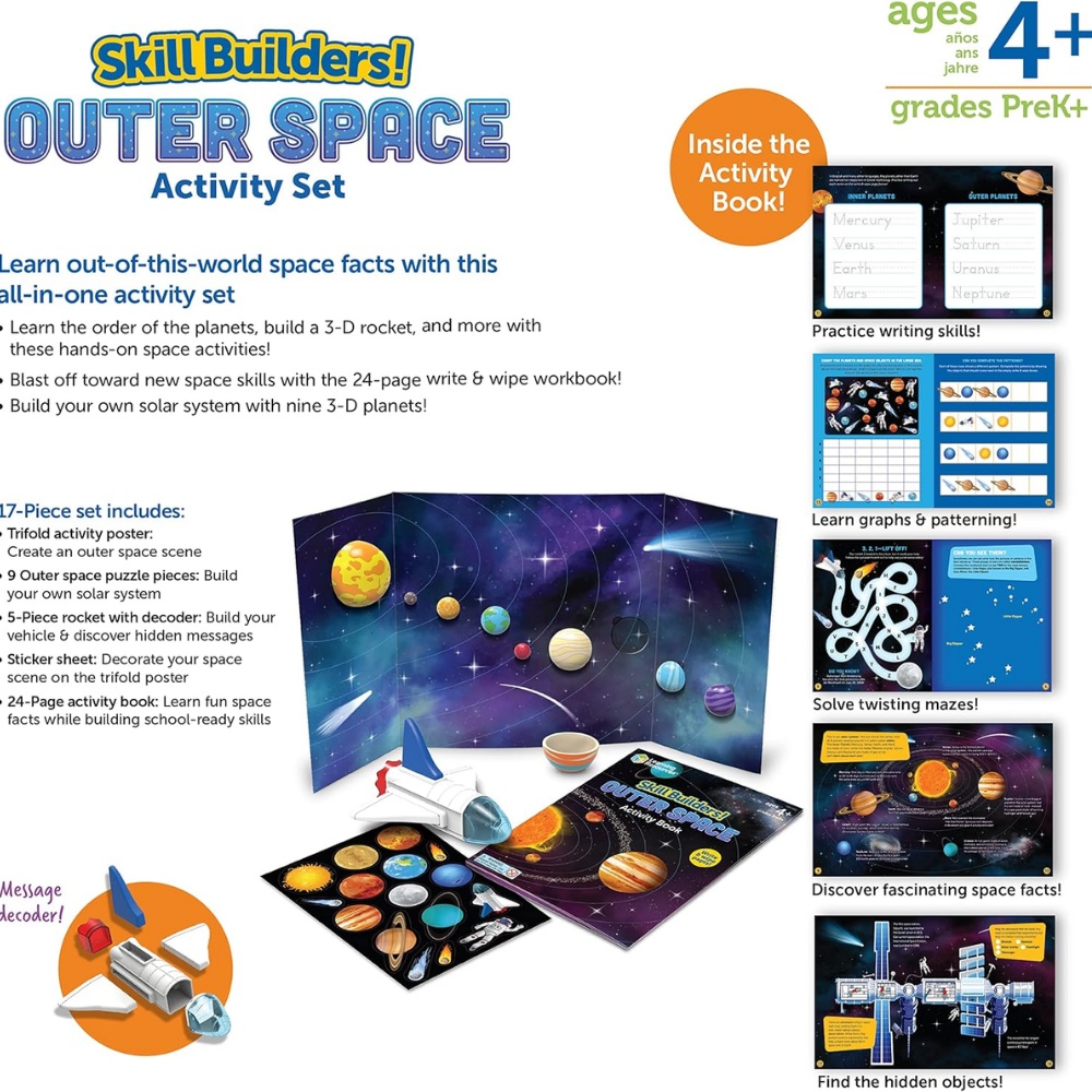 Learning Resources - Skill Builders! Outer Space Educational Science Activity Kit - Image 6