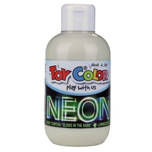 Toy Color - Glow-in-the-Dark Superwashable Ready-Mix Tempera Paint for Kids - 250ml