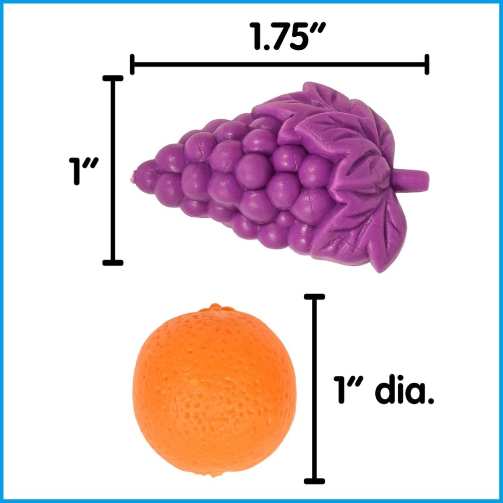 EDX Education - Fruit Counters & Tweezer in Jar - 48pc Math Manipulative - Image 6