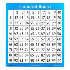 EDX Education - Giant Hundred Board 102cm - Double-Sided Math Teaching Resource