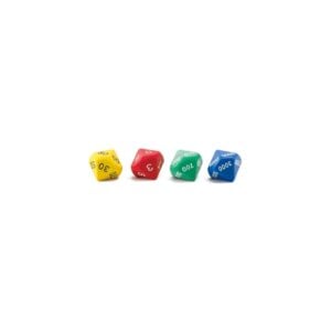 EDX Education - Dice - Place Value Soft Plastic Jumbo - 34mm - 4pcs - Polybag