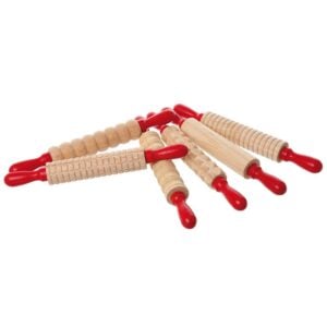 EDX Education - Rolling Pins Set Textured 6pc