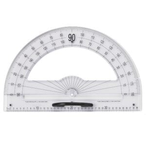 EDX Education - Semi Protractor - Transparent