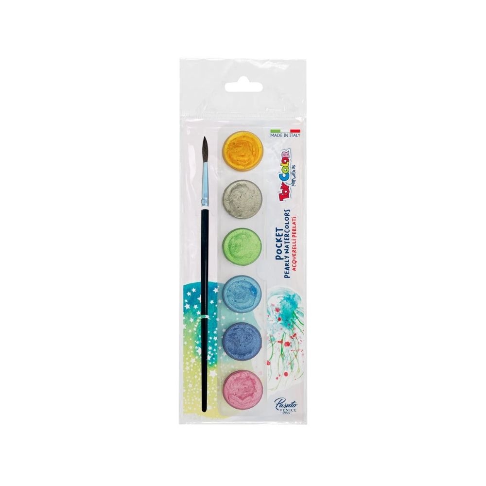 Toy Color - Watercolours Party Kit - Classic, Pearly, Neon - 12 Packs in Gift Box - Image 2