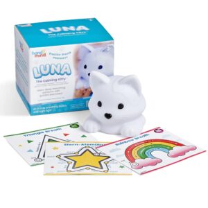 Hand2Mind - Luna The Calming Kitty™ Breathing & Mindfulness Companion, & Nightlight