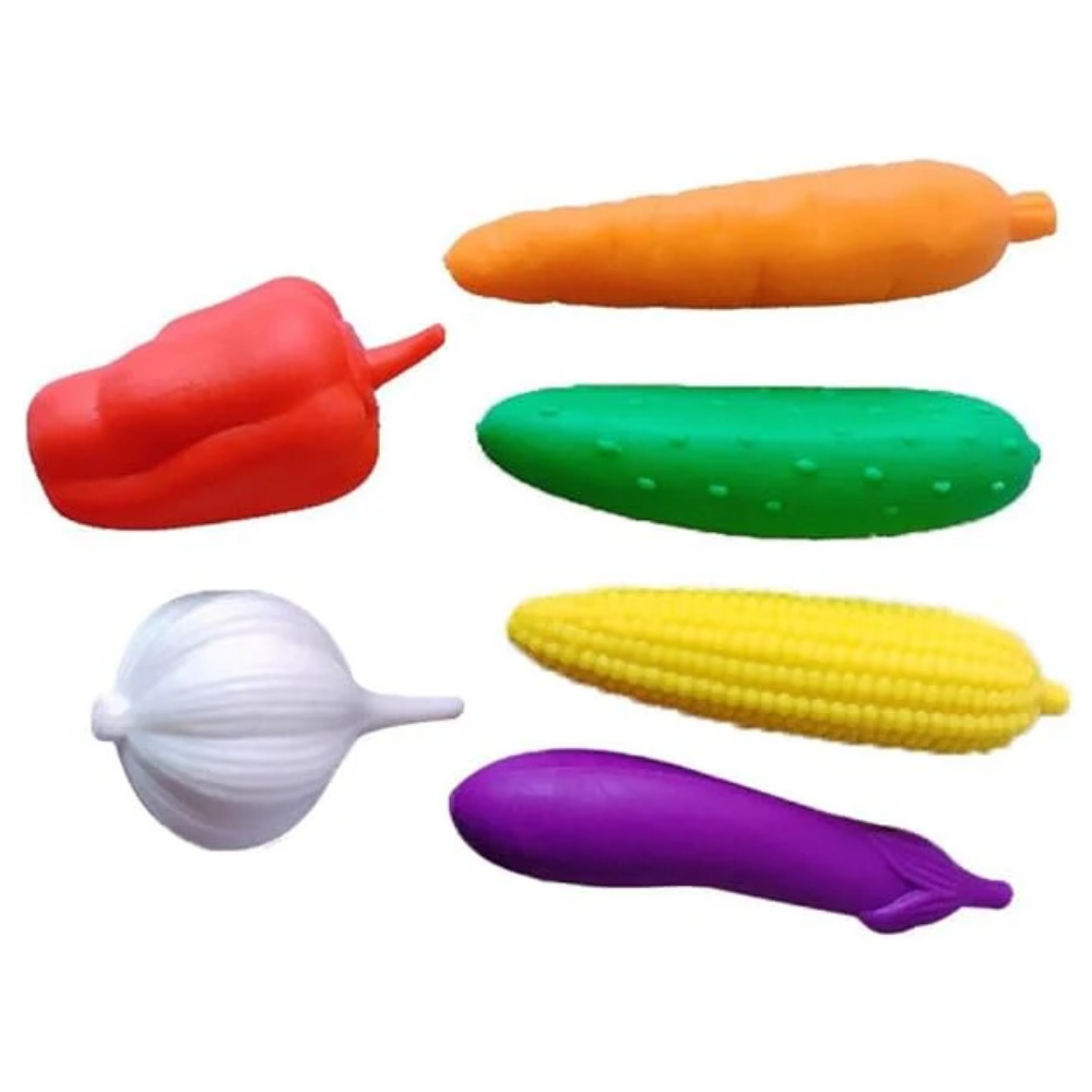 EDX Education - Counters - Vegetable - 6 Colours with Tweezers - 36pcs - Jar - Image 3