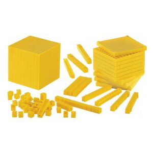 Gigo - Base Ten Linking Set - Yellow - 161pcs Polybag