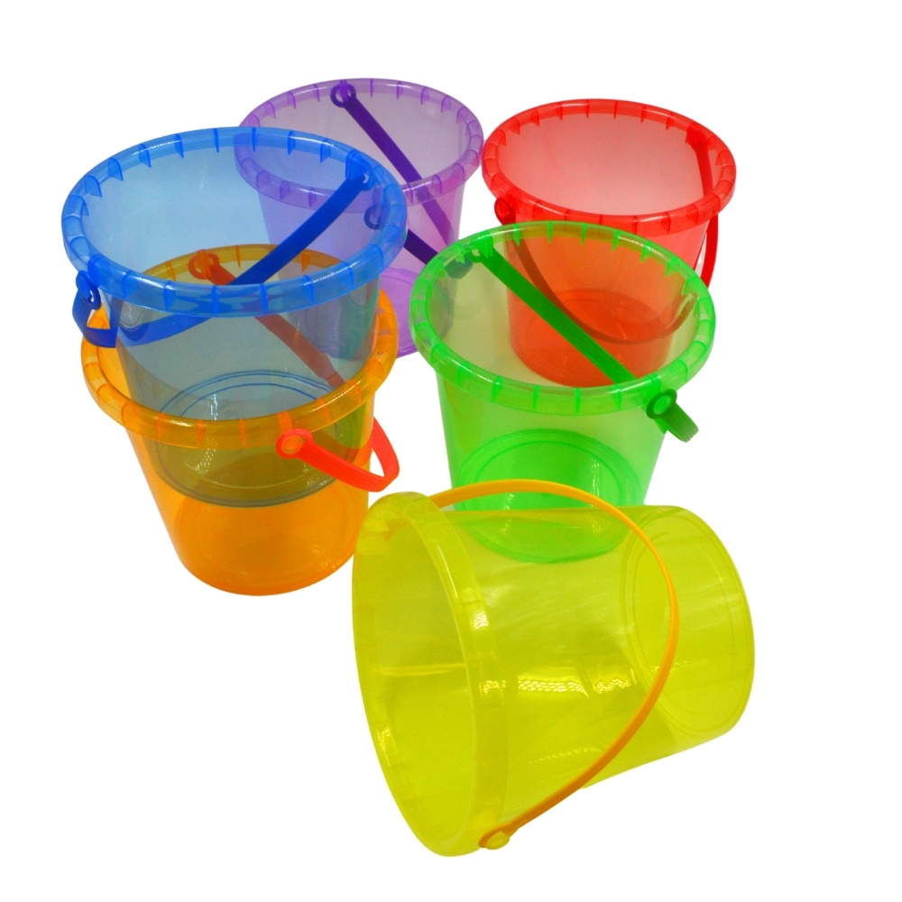 Greenbean - Translucent Buckets - Water Play Set - 2 Litre - 6pcs - Image 3