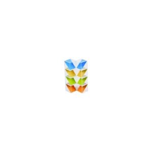 Greenbean - Clear Diagonal Rainbow Cube Set