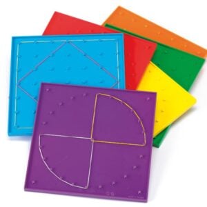 EDX Education - Geoboards - 20cm - 7X7 Pin & 24 Pin Circular - 1pcs