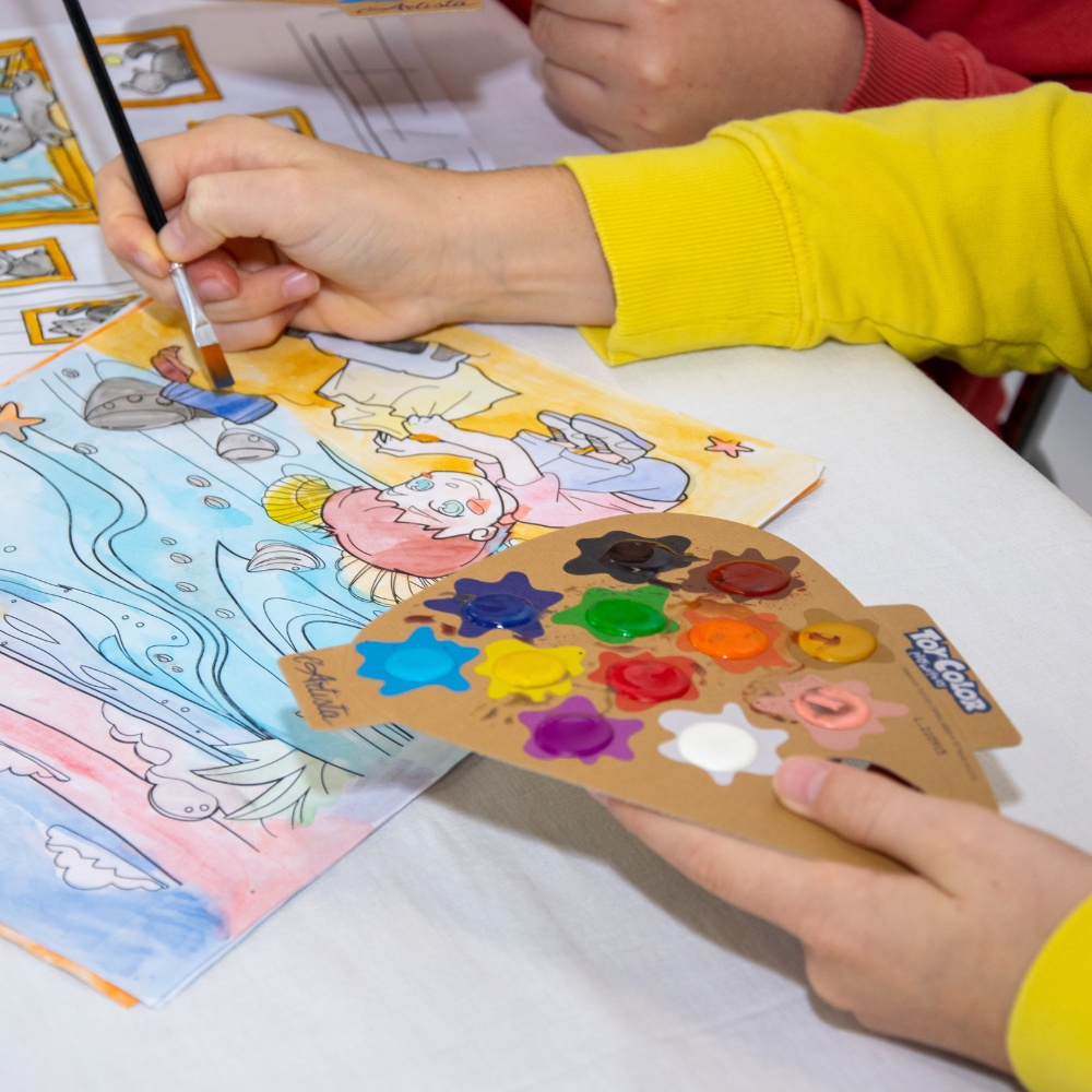 Toy Color - L'Artista Acqua Water Cycle Kit - 12 Watercolours + Cut-Outs - 32pcs - Image 3