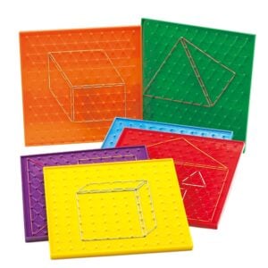 EDX Education - Geoboards - 22cm - 11X11 Pin Isometric - 6pcs