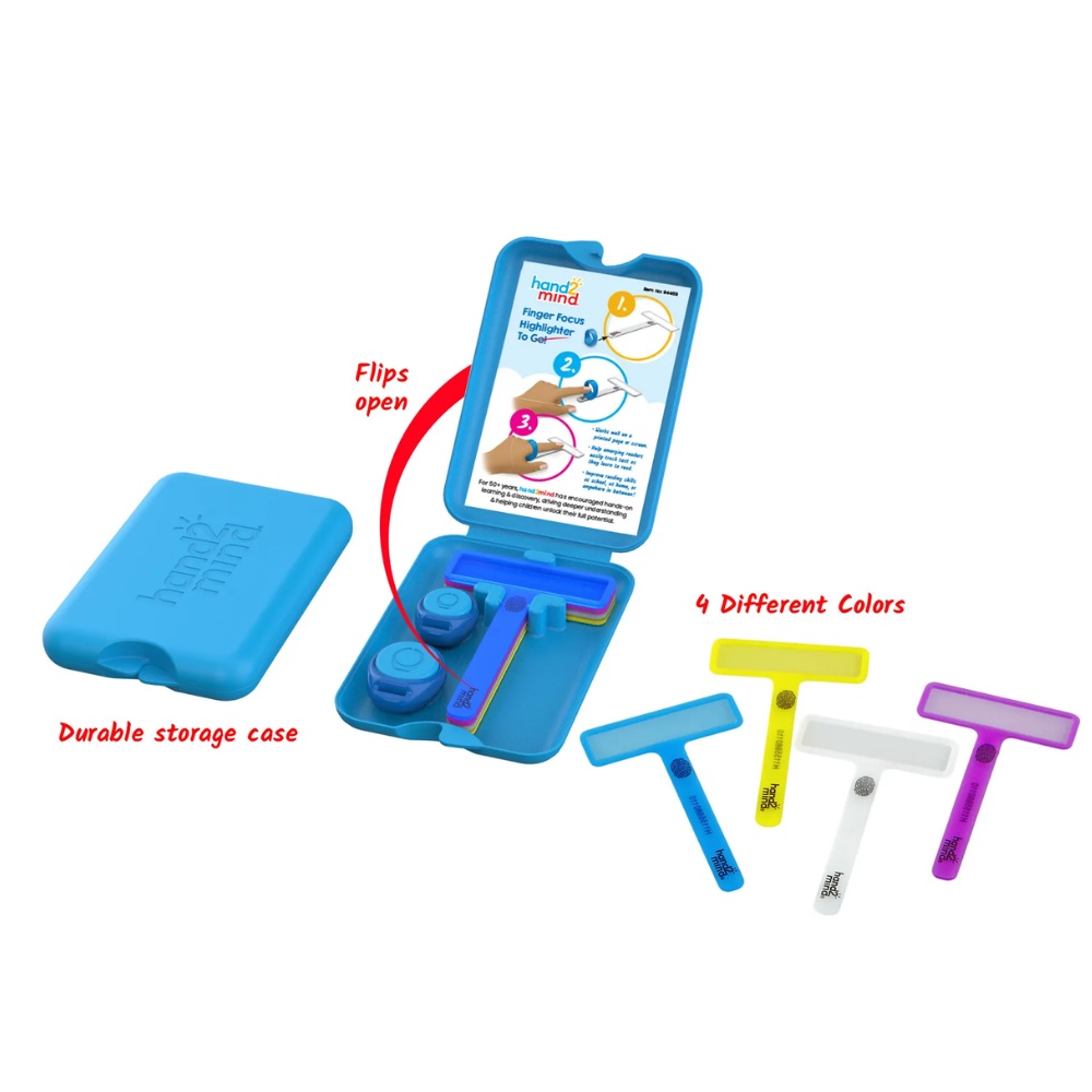 Hand2Mind - Fingerfocus® Highlighter To Go: Finger-point Reading Tool - Image 2
