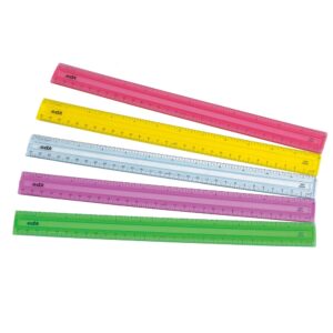 EDX Education - Ruler 30cm 5 Colours Set Of 10