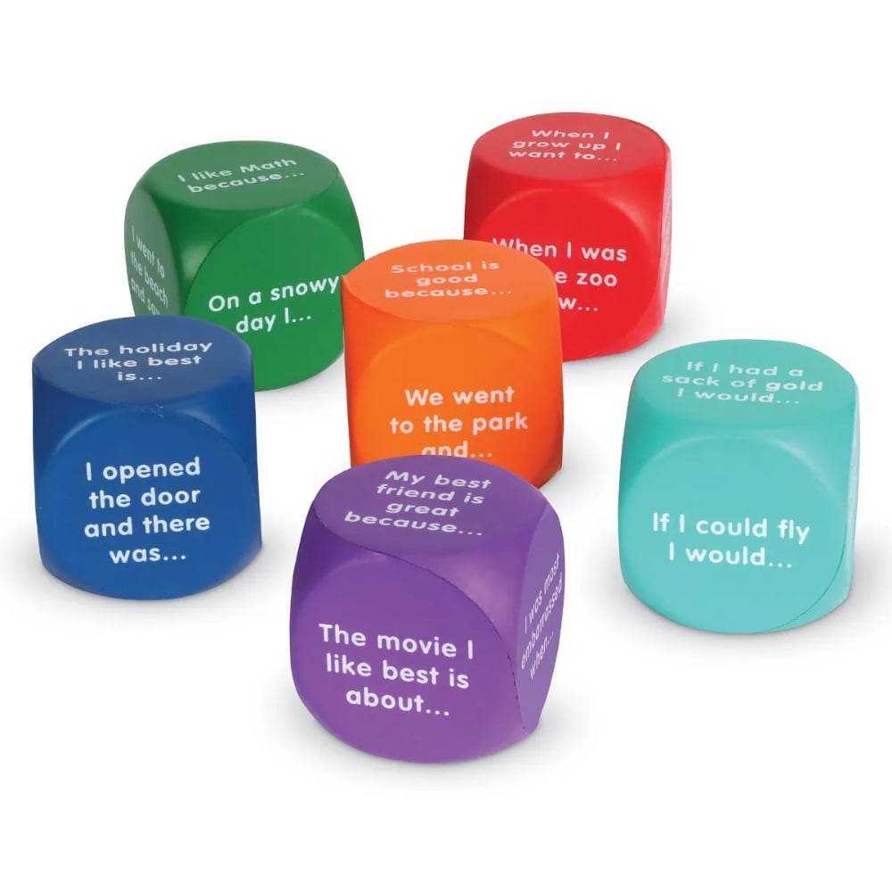 Learning Resources - Writing Prompt Cubes: Creative Storytelling Game Ages 6+