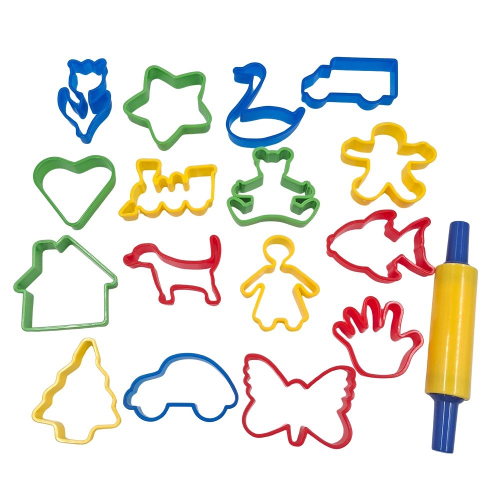 Greenbean - Large Cookie Cutter & Rolling Pin Set - 17pcs - Image 4