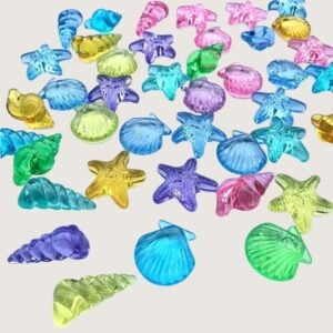 Greenbean - Translucent Seashell Counters - 72pcs