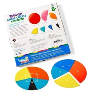 Hand2Mind - Rainbow™ Angle Circles - Angle Teaching Mangetic Demo Set