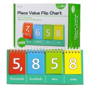 EDX Education - Flip Chart - Place Value Thousands - Student - 10Pc