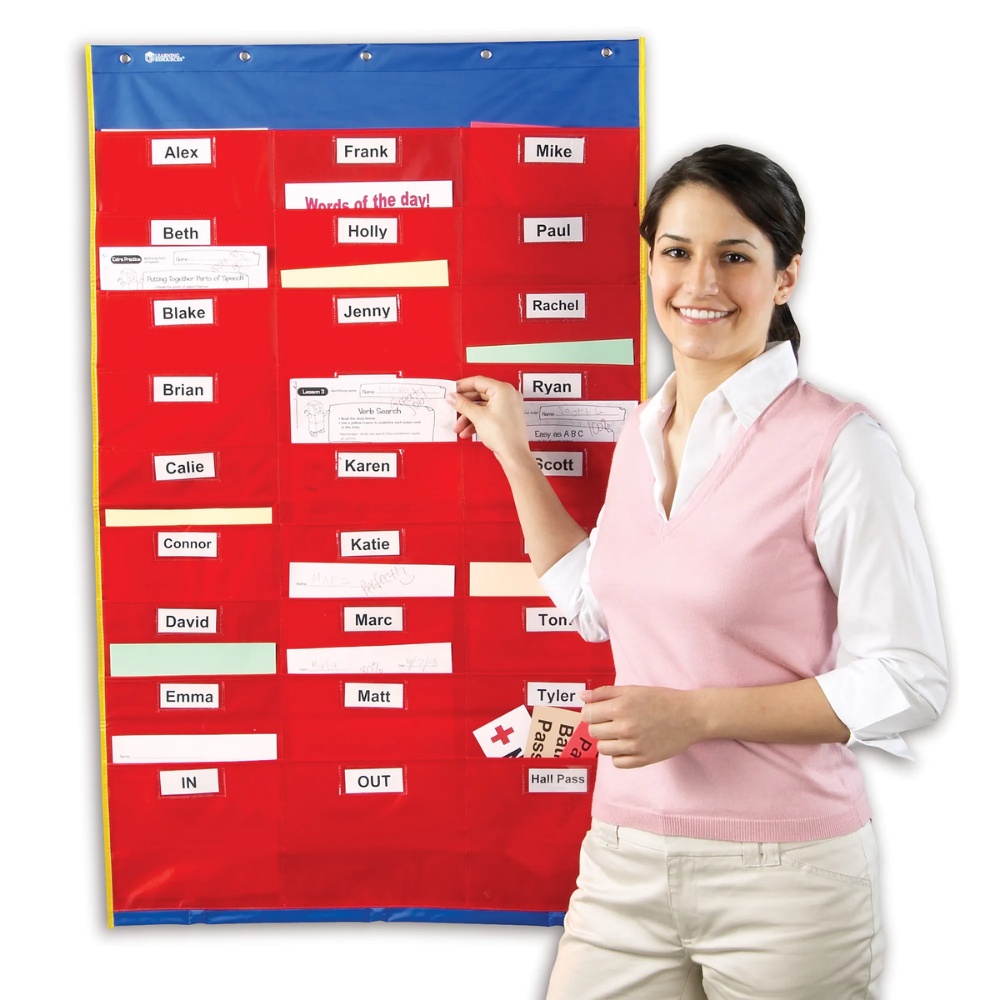Learning Resources - Organisation Station® Pocket Chart: Classroom Homework Organiser - Image 3