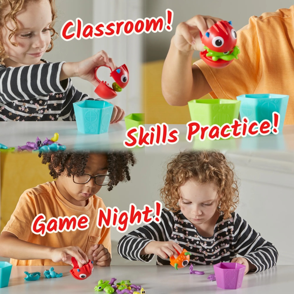 Hand2Mind - Grab That Monster - Fine Motor Sorting Activity Game for Kids - Image 5