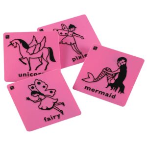 EDX Education - Art Rubbing & Embossing Plates - Fairies 4pcs