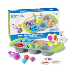 Learning Resources - Muffin Match Up: Counting Colour Sorting Fine Motor Toy for Toddlers