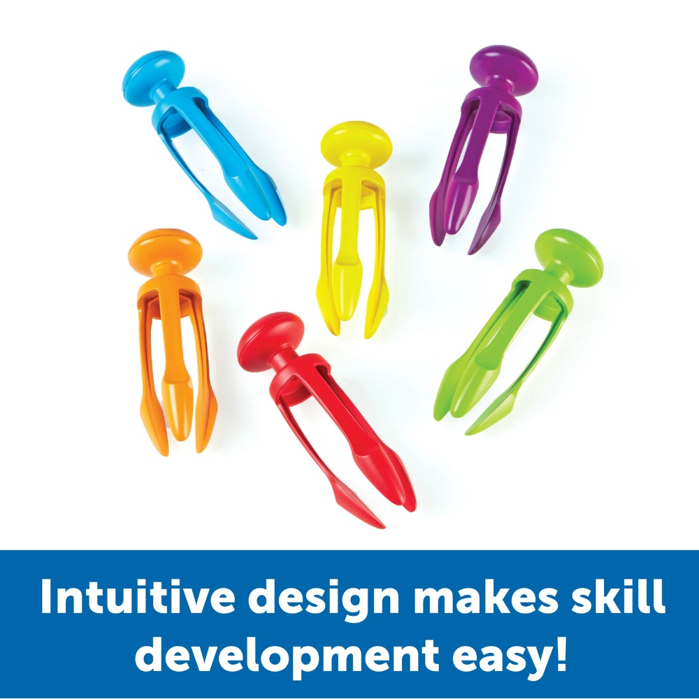 Learning Resources - Tri-Grip Tongs - Fine Motor & Sensory Play Tool - Image 3