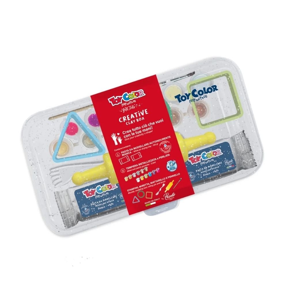 Toy Color - Creative Clay Box - Modelling Dough & Painting Kit with Tools & Molds - Image 2