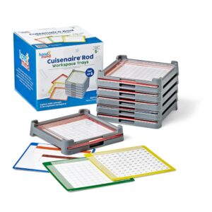 Hand2Mind - Cuisenaire® Rod Workspace Trays - Maths Manipulative 6pcs