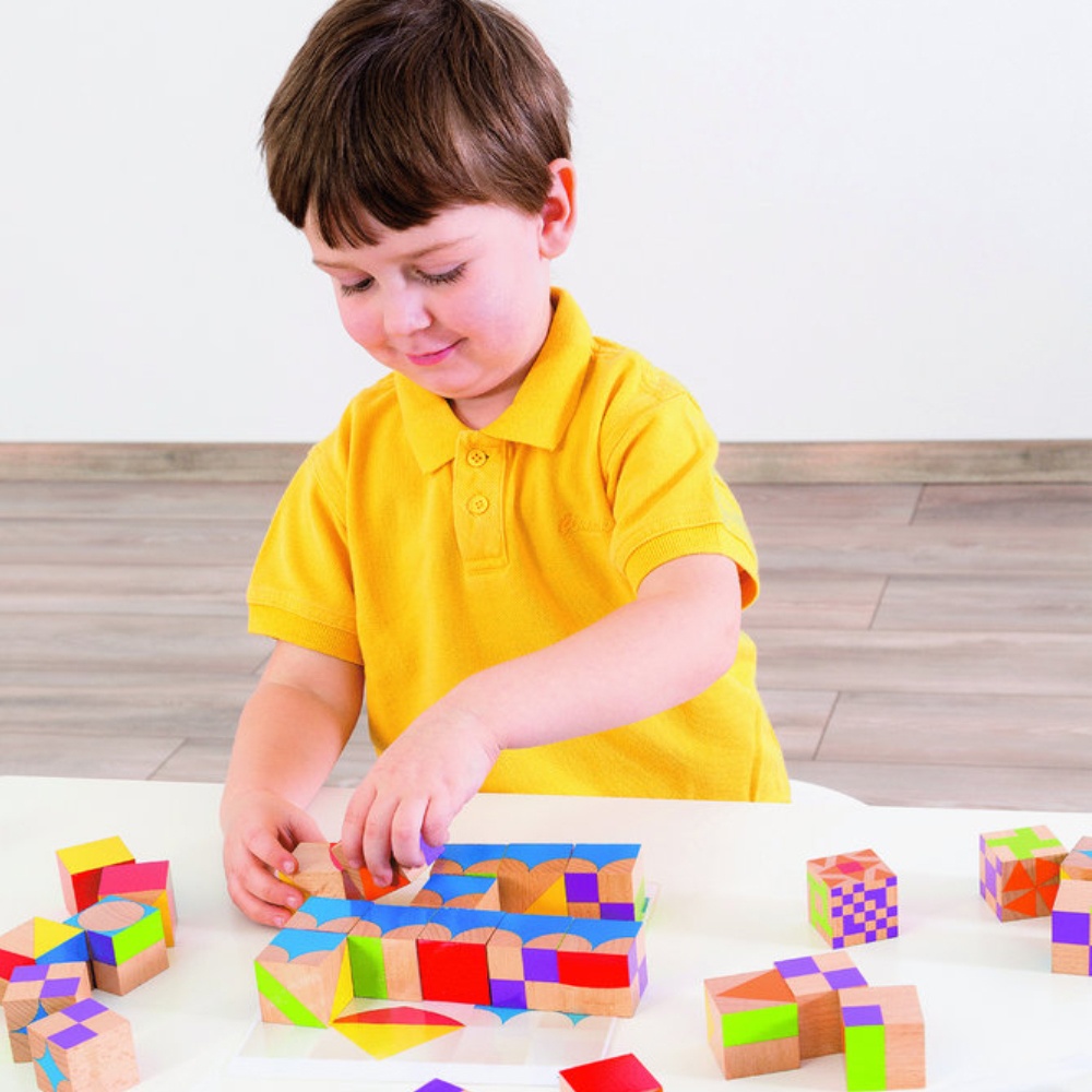 Beleduc - Moziblox Wooden Blocks - Patterning Game - 30pcs -** - Image 2