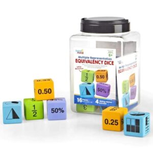 Hand2Mind - Equivalency Representation Dice: Early Math Learning Activity - 16pcs