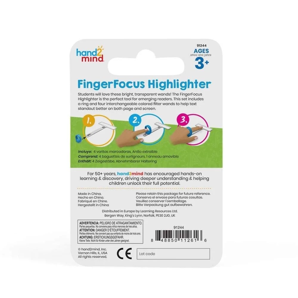 Hand2Mind - Fingerfocus® Highlighter: Finger-point Reading Tool - Image 6