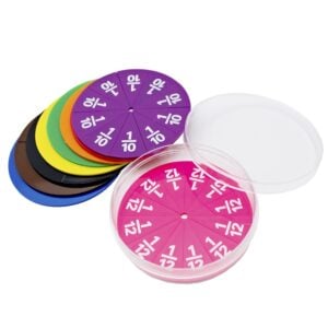 Greenbean - Printed Fraction Circles - 51pcs